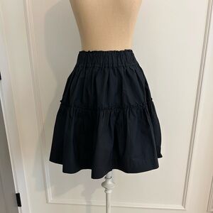 Cute Maeve Black Women's Tiered Cotton Skirt, S, NWT